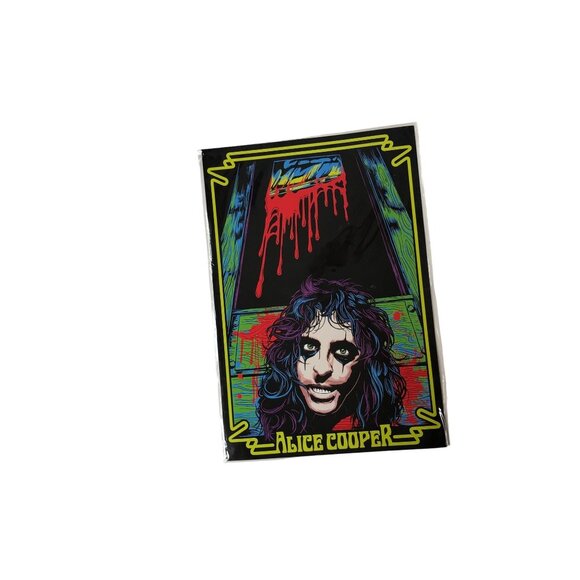 Alice Cooper Horror Design Glossy Poster Pack Brand New Sealed Too Close for Com - Picture 2 of 7